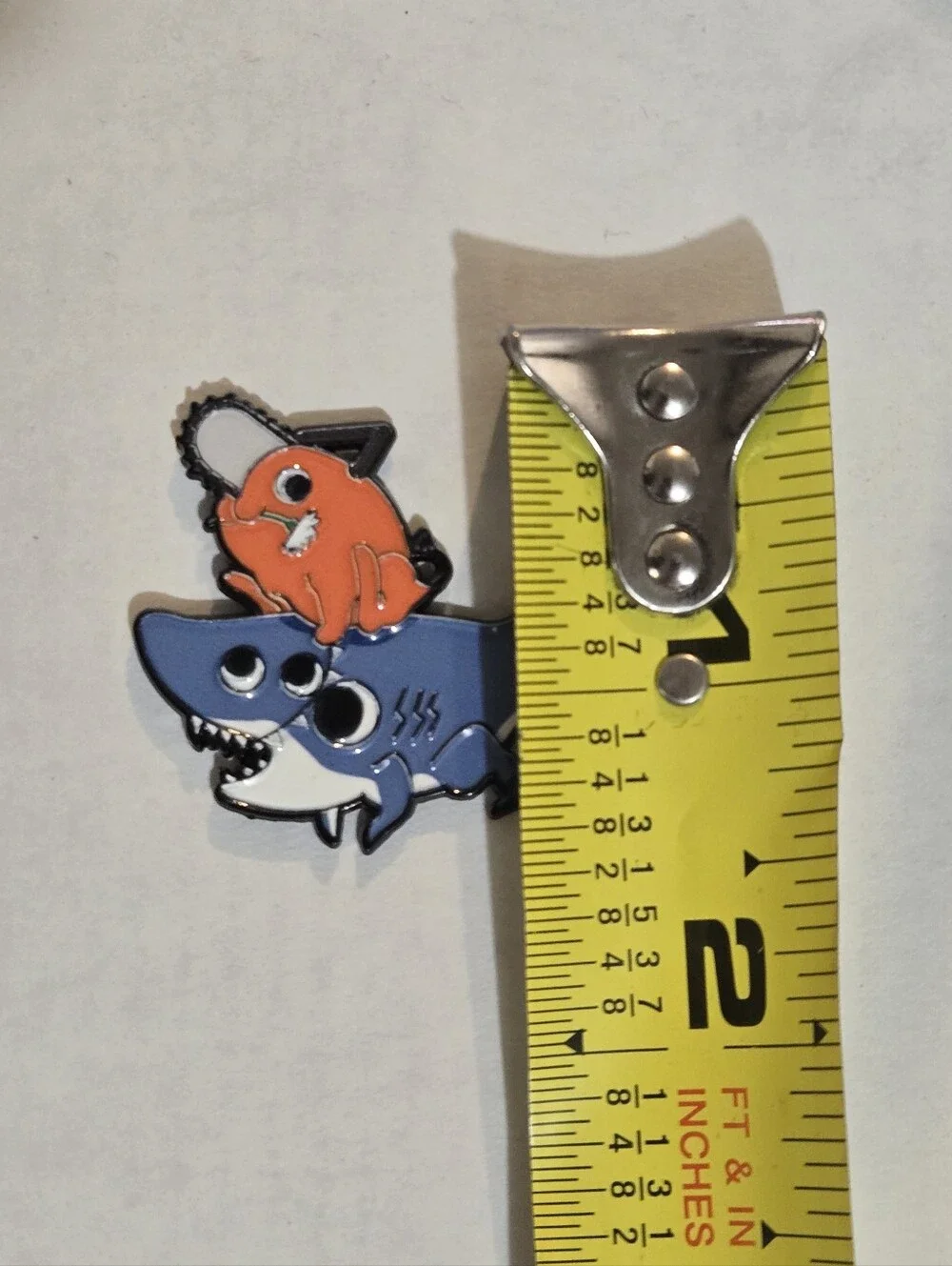 Anime Chainsaw Man: Pochita & the Shark Fiend Enamel Pin